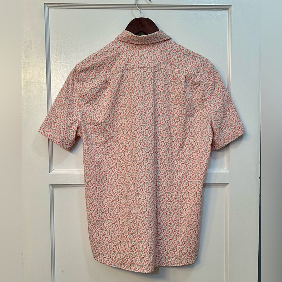 Southern Tide Shirt Men S Intercoastal Red Green Peppers Geometric Stretch - Picture 8 of 8